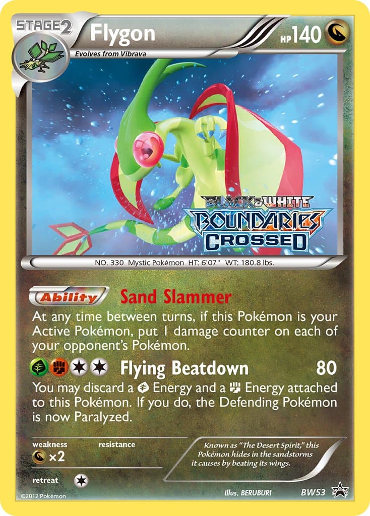 Flygon — Black White Promos