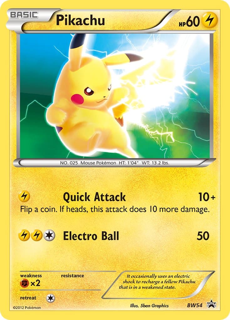 Pikachu — Black White Promos
