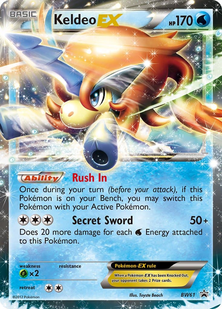Keldeo Ex — Black White Promos