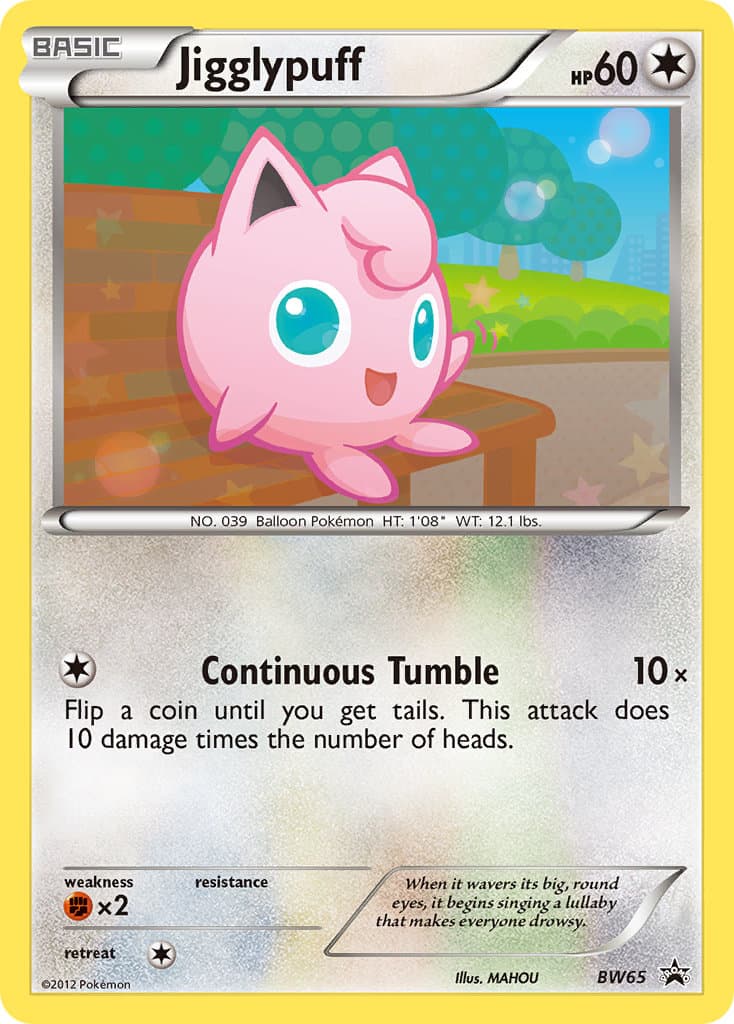 Jigglypuff — Black White Promos