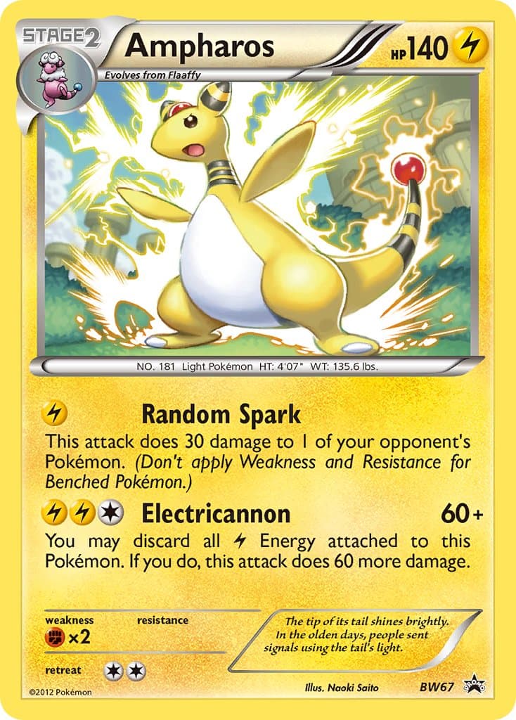 Ampharos — Black White Promos
