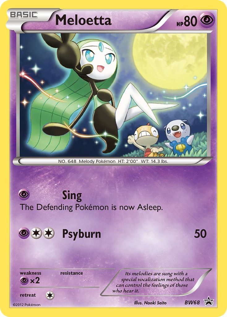 Meloetta — Black White Promos Pokémon card