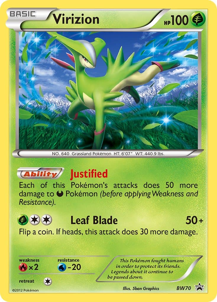 Virizion — Black White Promos Pokémon card