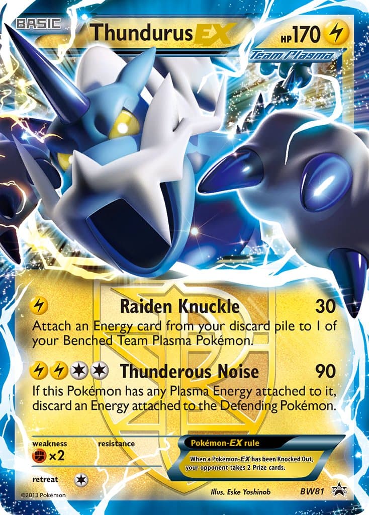Thundurus Ex — Black White Promos Pokémon card