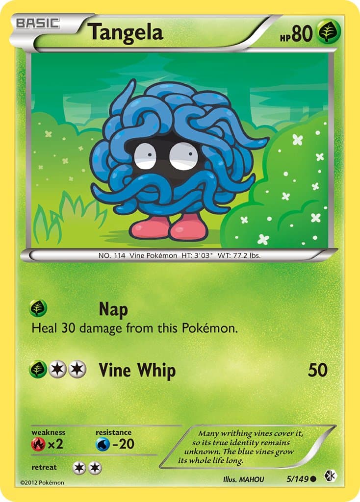 Tangela — Boundaries Crossed Pokémon card