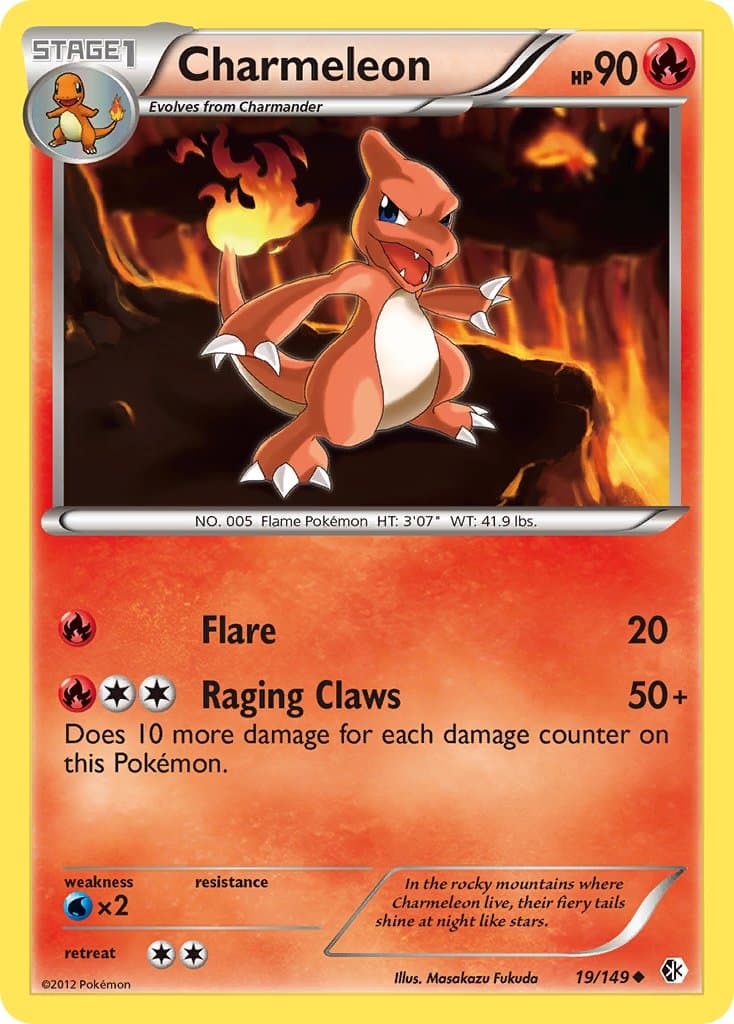Charmeleon — Boundaries Crossed Pokémon card