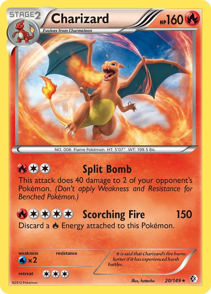 Charizard — Boundaries Crossed Pokémon card