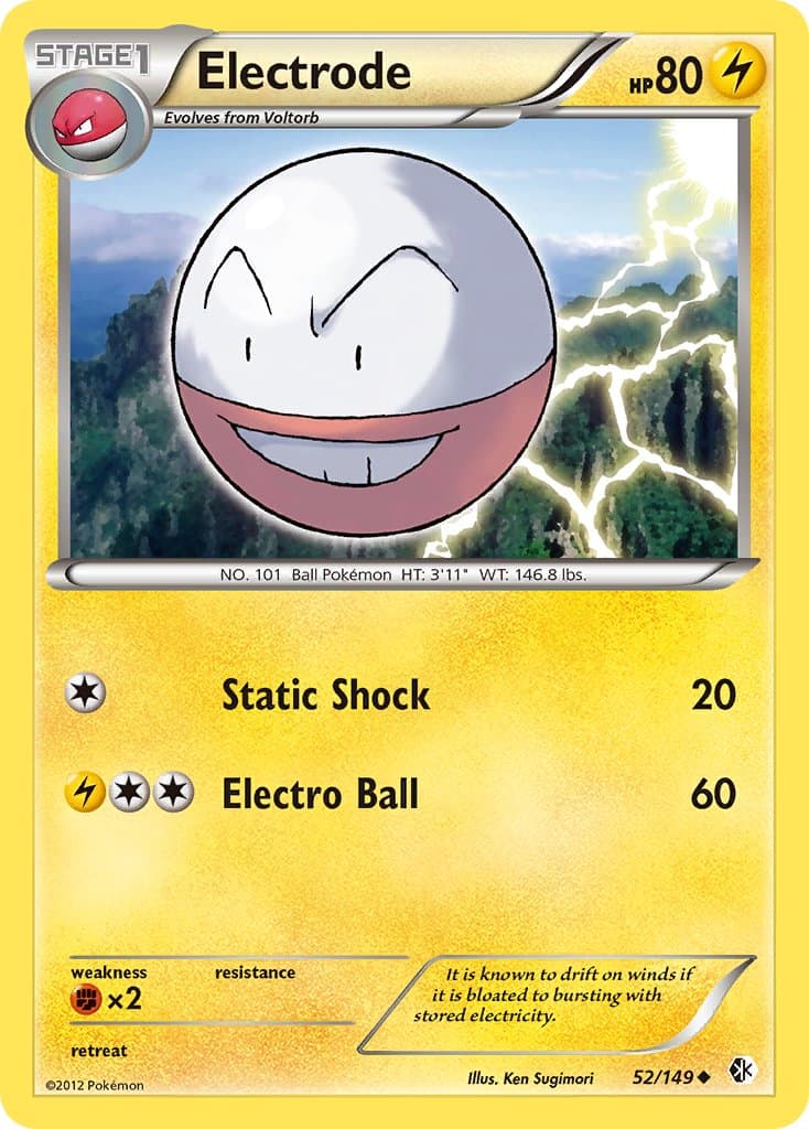 Electrode — Boundaries Crossed Pokémon card