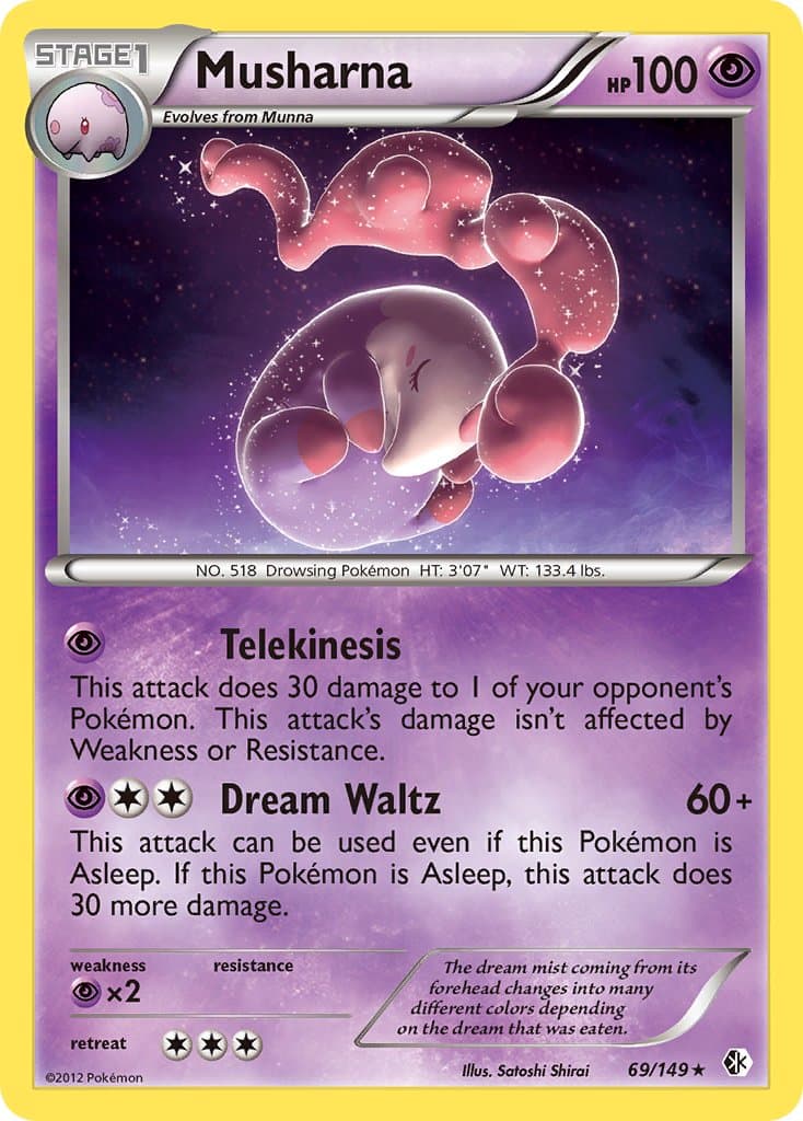 Musharna — Boundaries Crossed Pokémon card