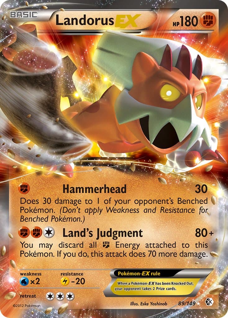 Landorus Ex — Boundaries Crossed Pokémon card