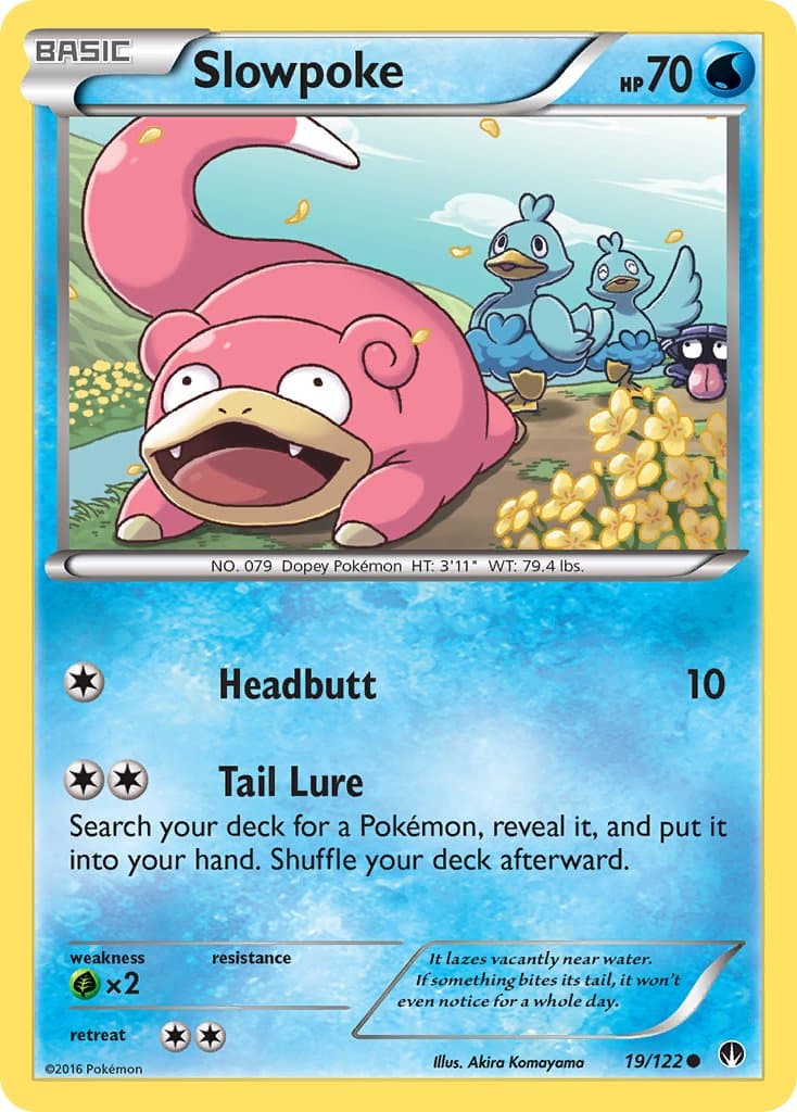 Slowpoke — BREAKpoint Pokémon card