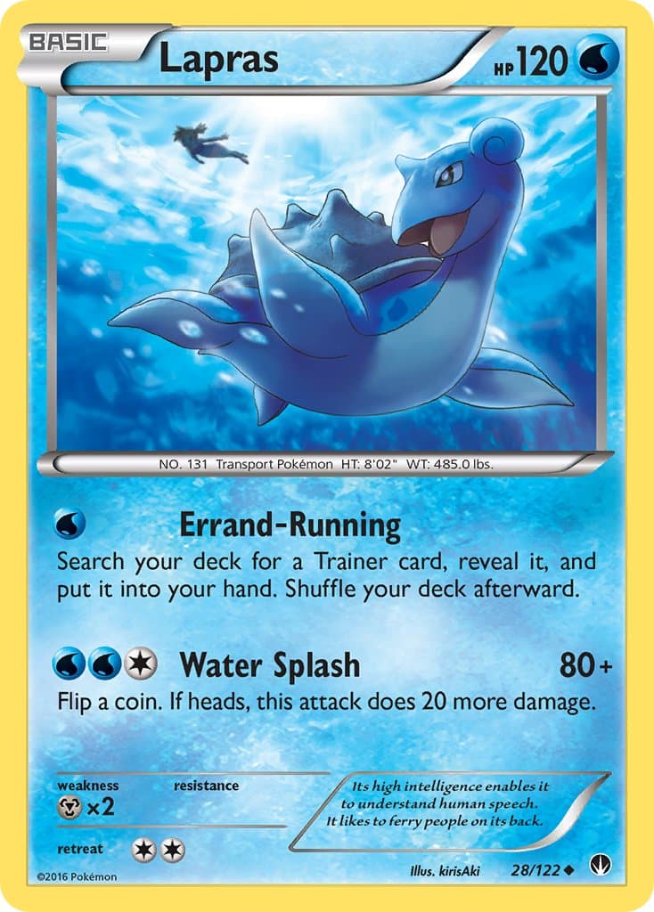 Lapras — BREAKpoint Pokémon card
