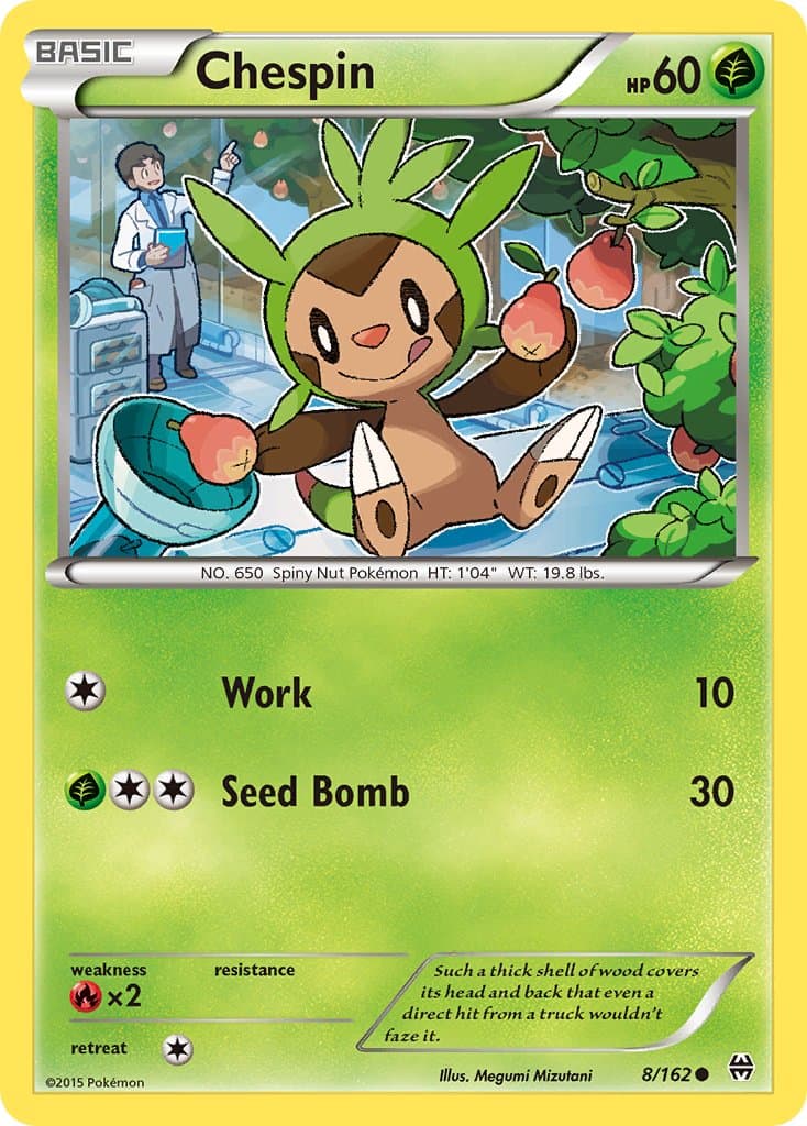 Chespin — BREAKthrough Pokémon card