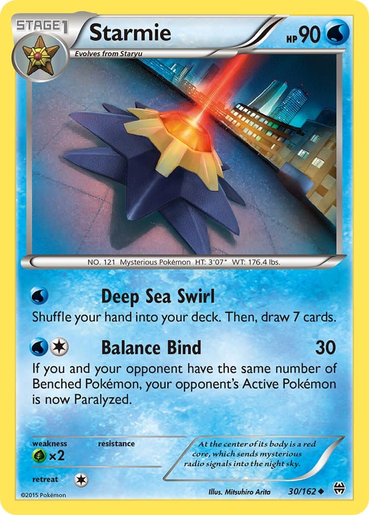 Starmie — BREAKthrough Pokémon card