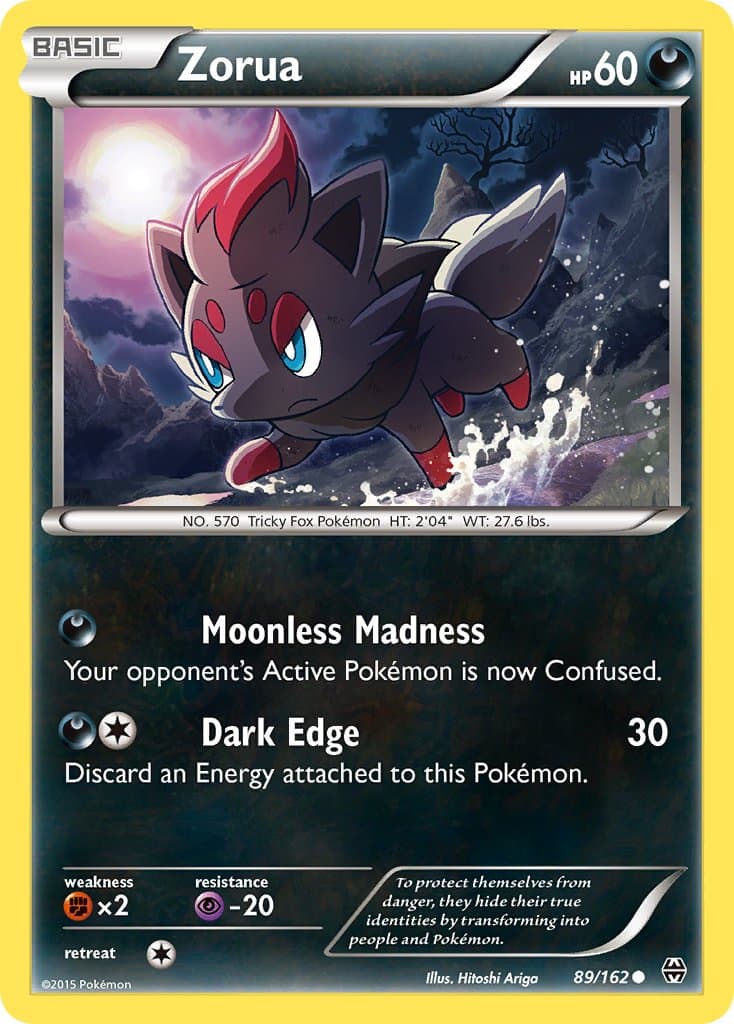 Zorua — BREAKthrough Pokémon card