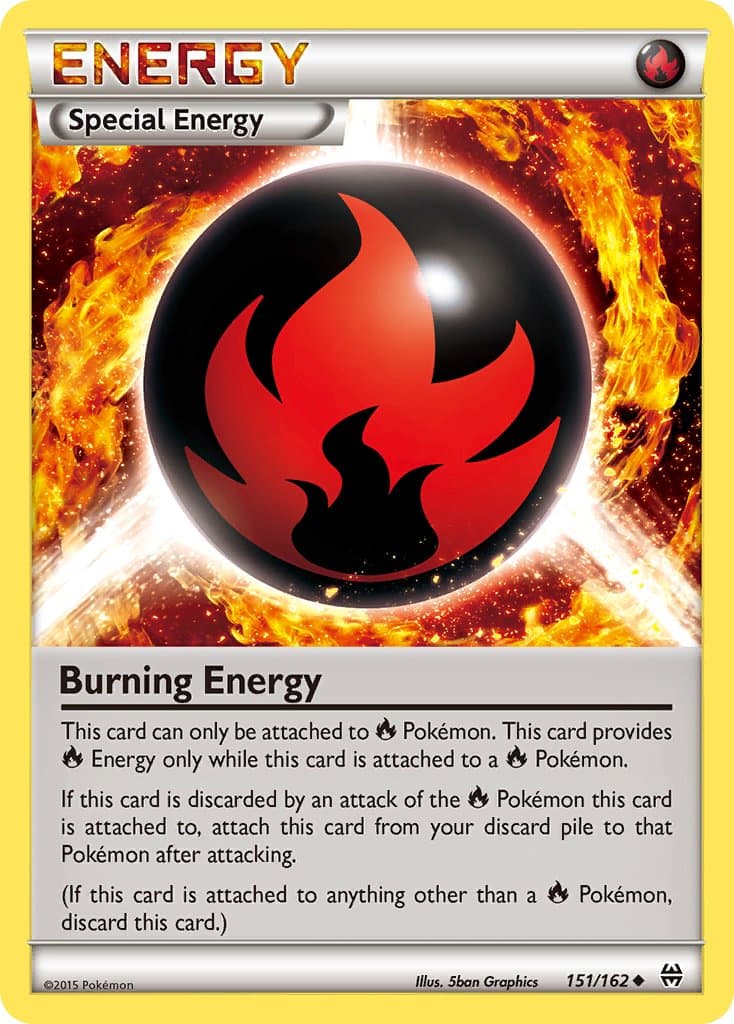 Burning Energy — BREAKthrough Pokémon card