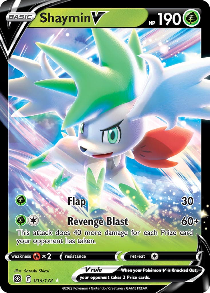 Shaymin V — Brilliant Stars Pokémon card