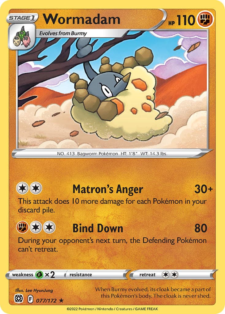 Wormadam — Brilliant Stars Pokémon card