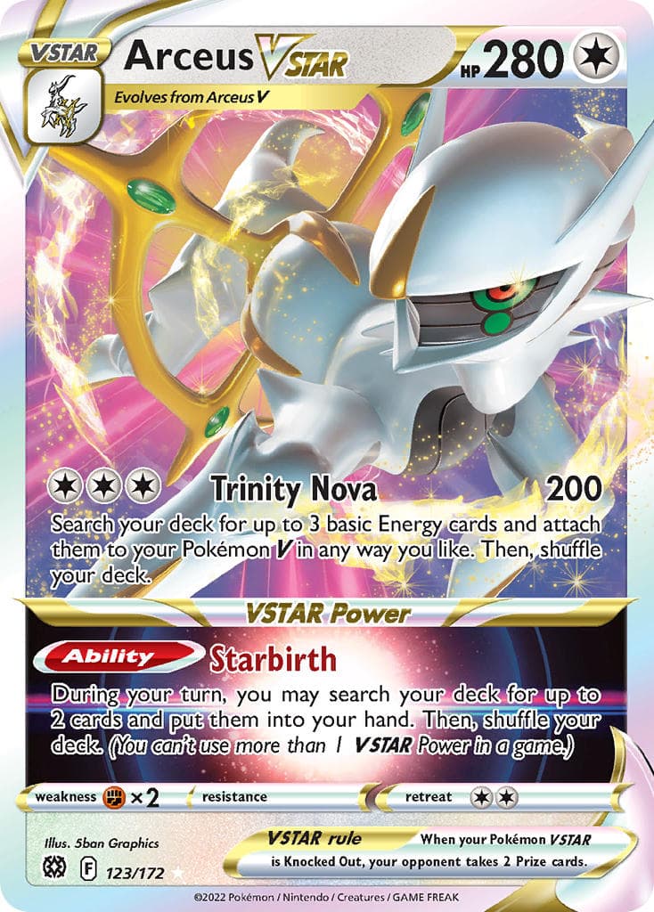 Arceus Vstar — Brilliant Stars Pokémon card