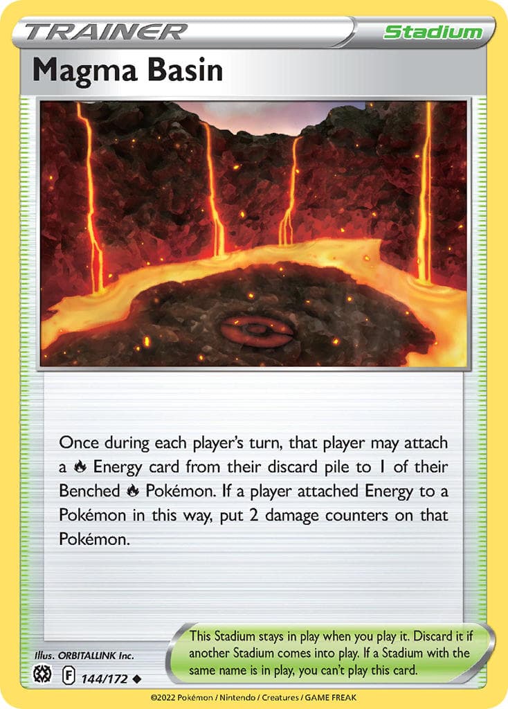 Magma Basin — Brilliant Stars Pokémon card