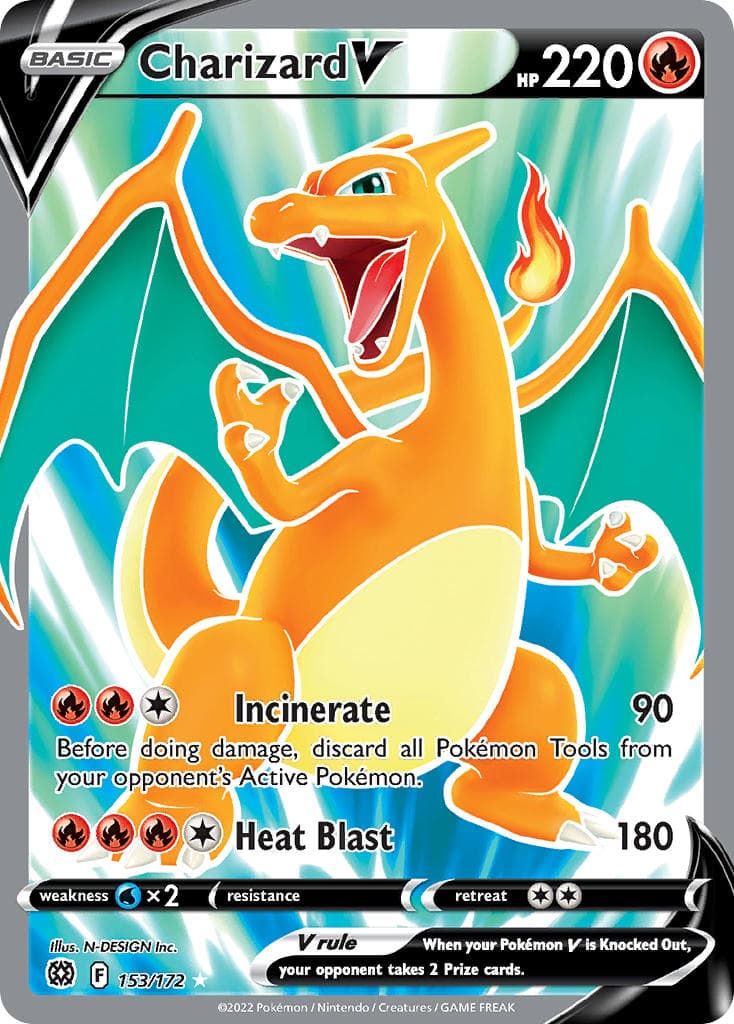 Charizard V — Brilliant Stars Pokémon card