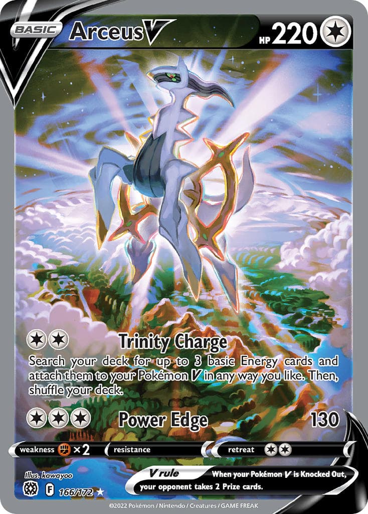 Arceus V — Brilliant Stars Pokémon card