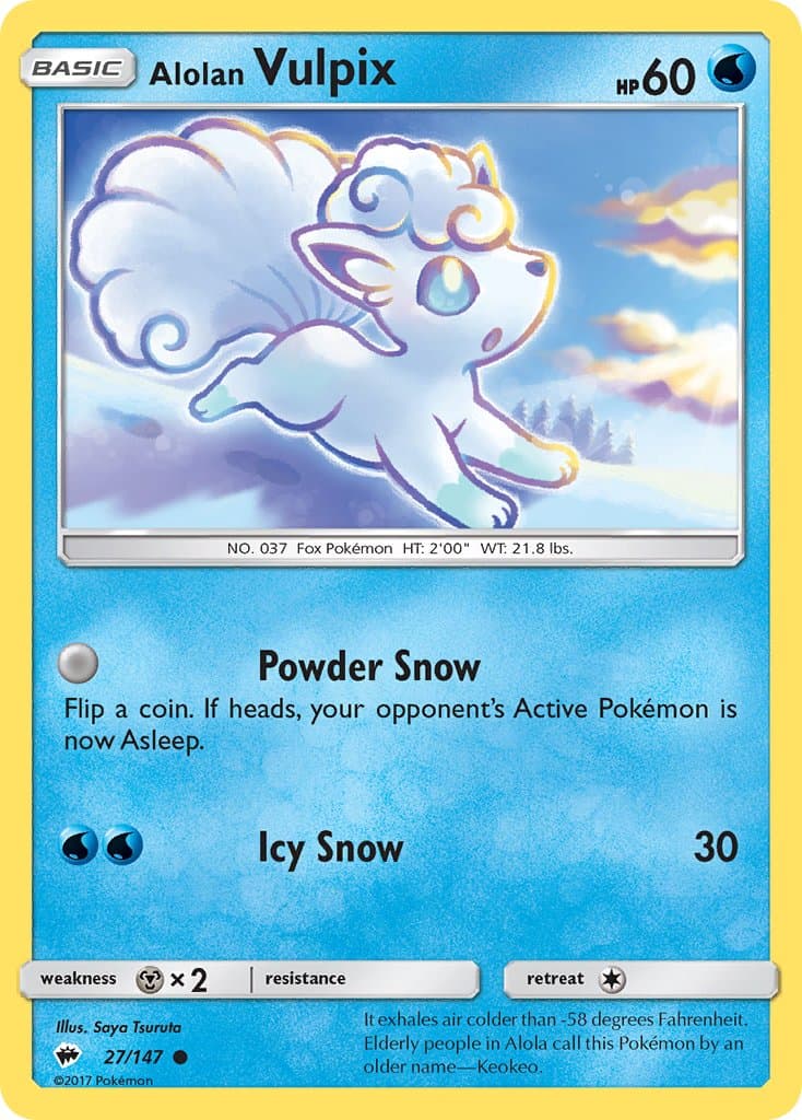Alolan Vulpix — Burning Shadows
