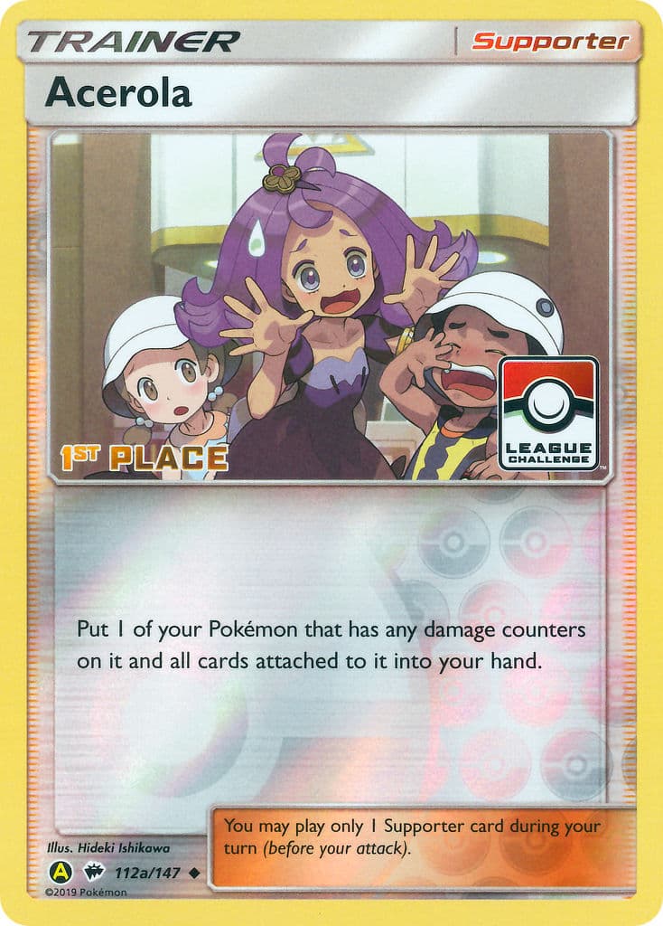 Acerola Yaa Ya — Burning Shadows Pokémon card