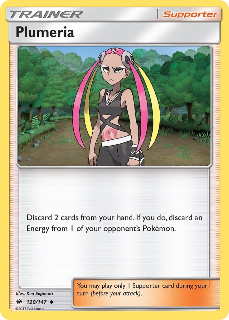 Plumeria — Burning Shadows Pokémon card