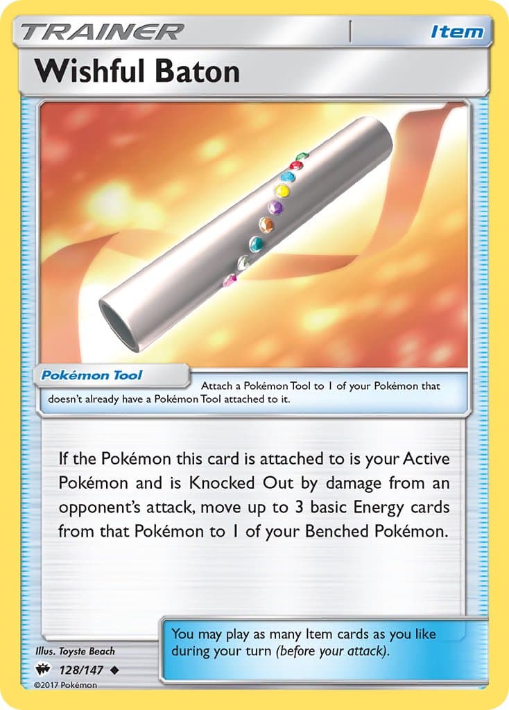 Wishful Baton — Burning Shadows Pokémon card
