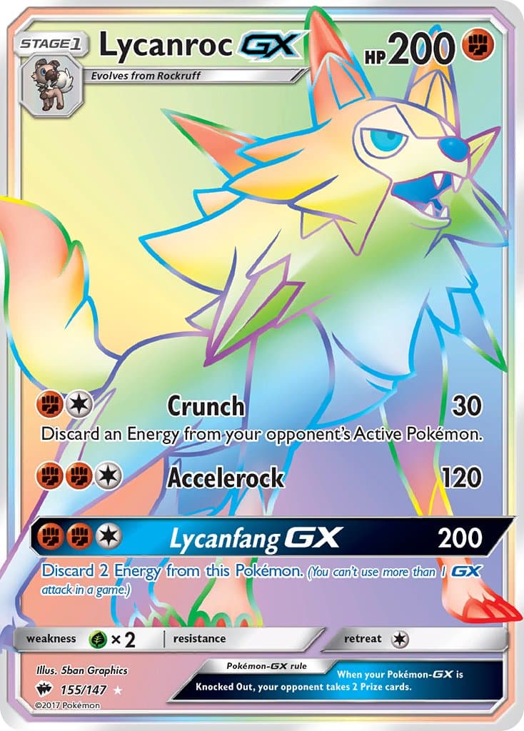 Lycanroc Gx — Burning Shadows