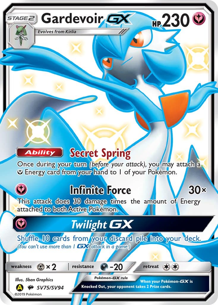 Gardevoir Gx Yaa 075ya — Burning Shadows Pokémon card