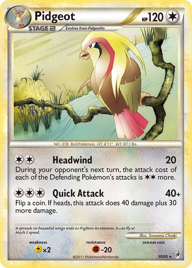 Pidgeot — Call of Legends Pokémon card