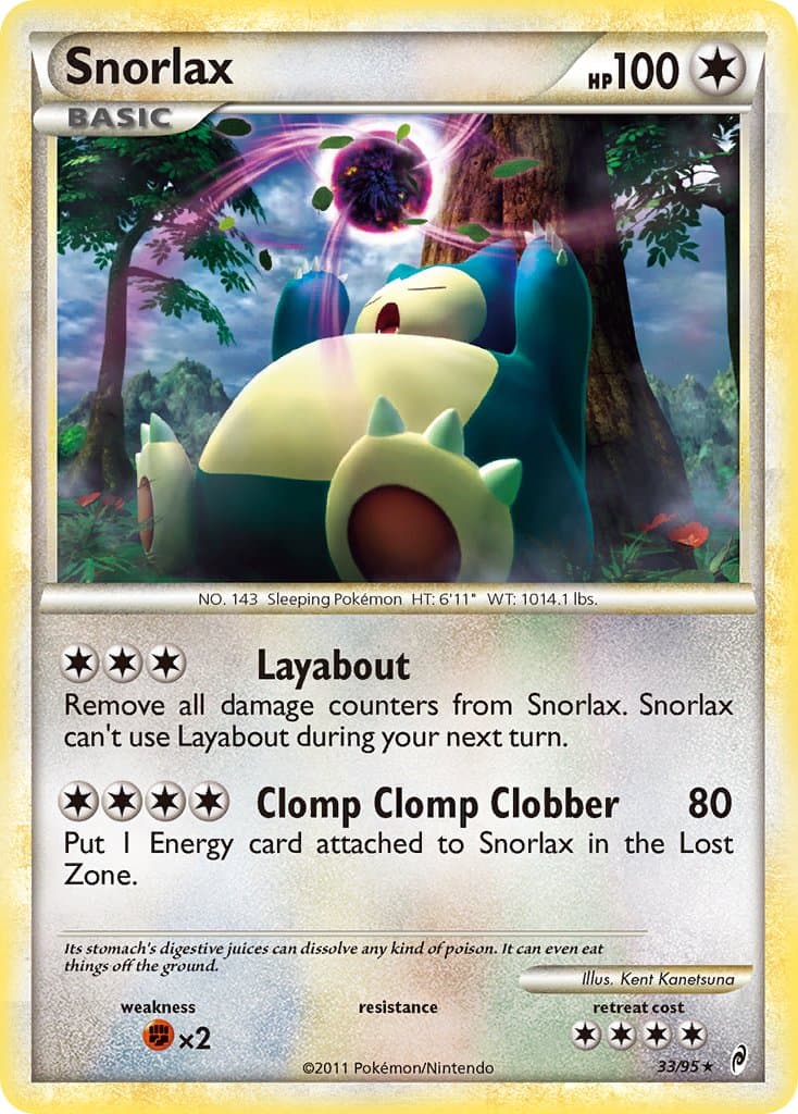 Snorlax — Call of Legends Pokémon card