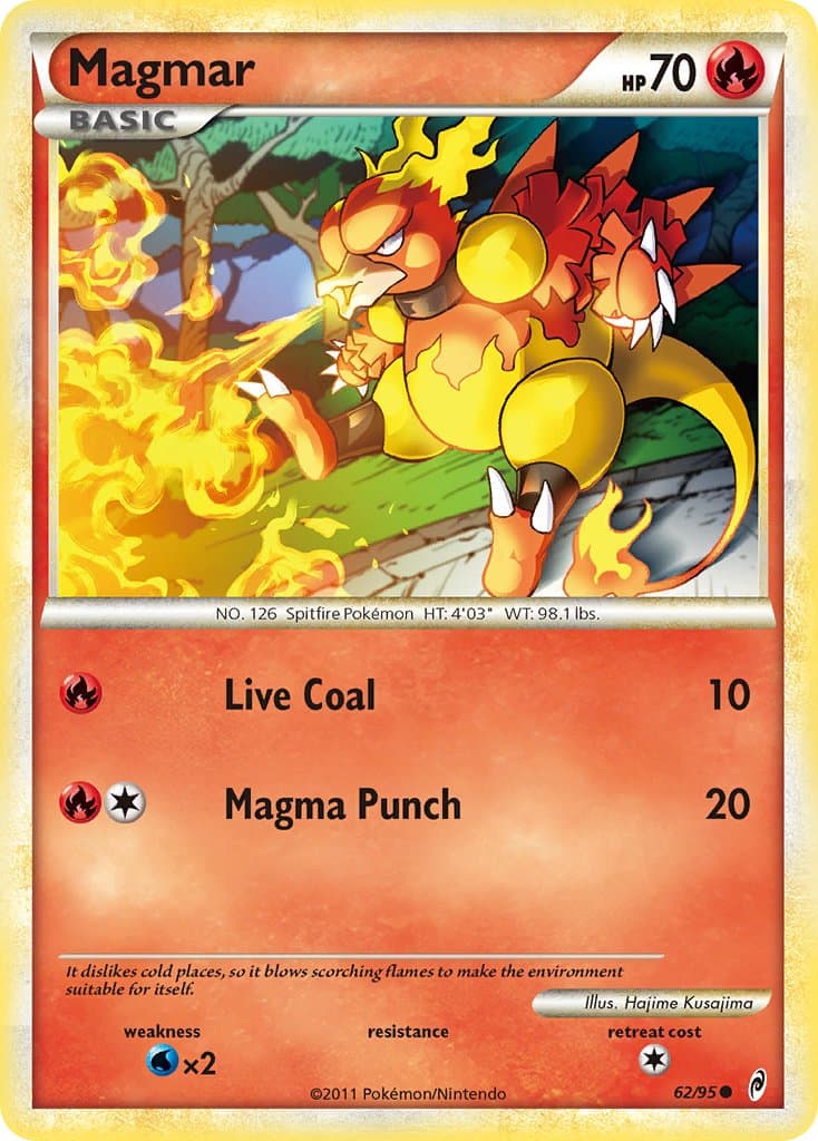 Magmar — Call of Legends Pokémon card