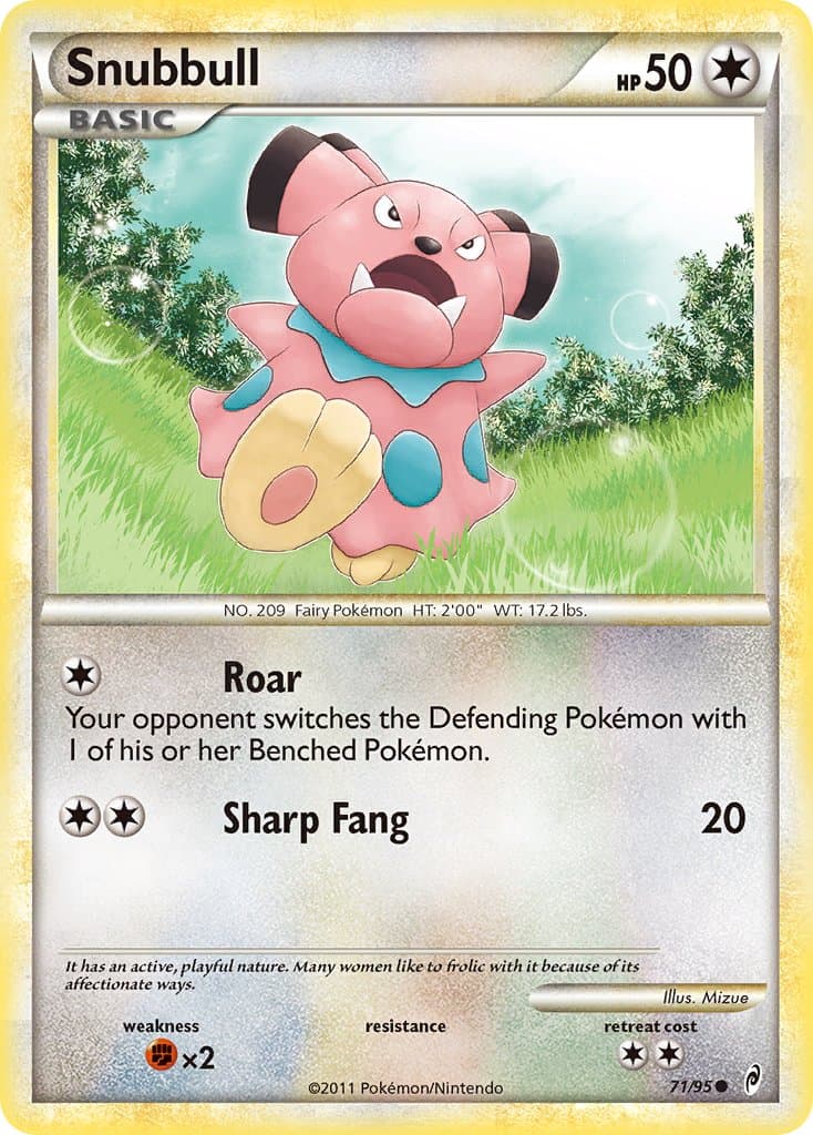 Snubbull — Call of Legends Pokémon card