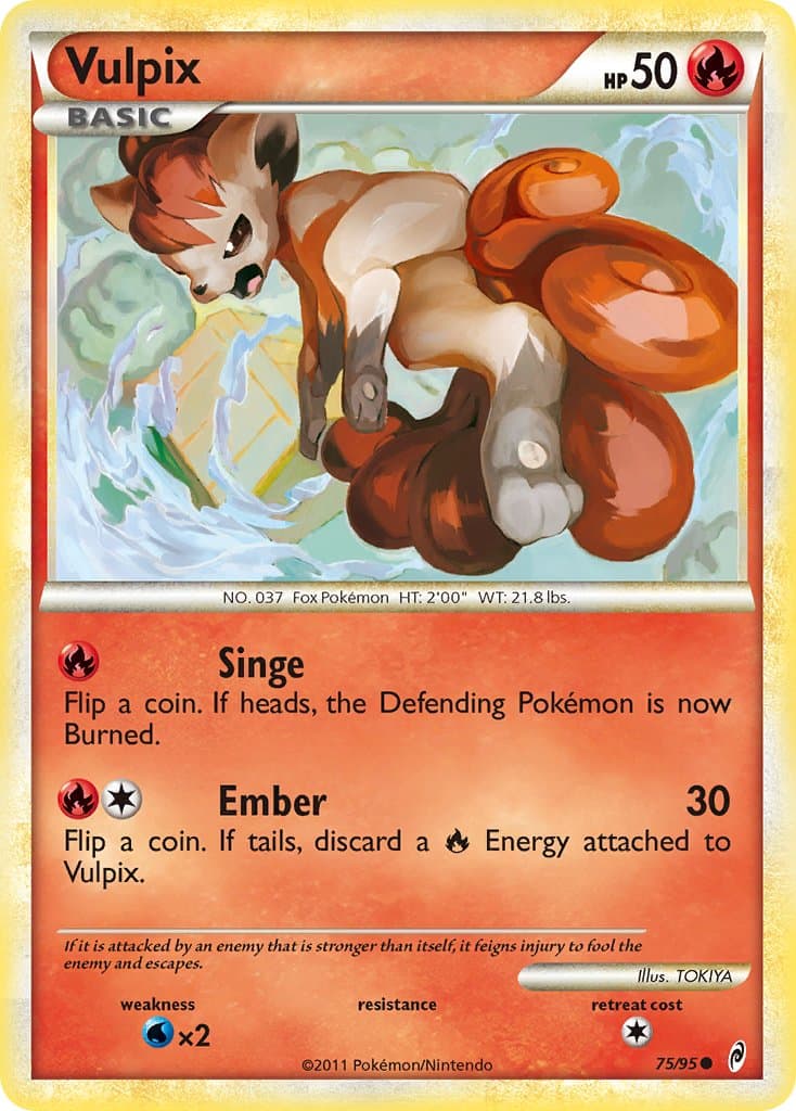 Vulpix — Call of Legends Pokémon card
