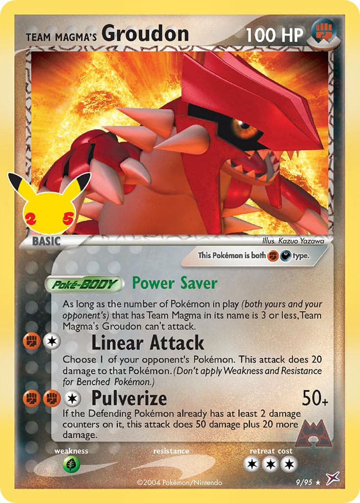Team Magmas Groudon — Celebrations Classic Collection Pokémon card