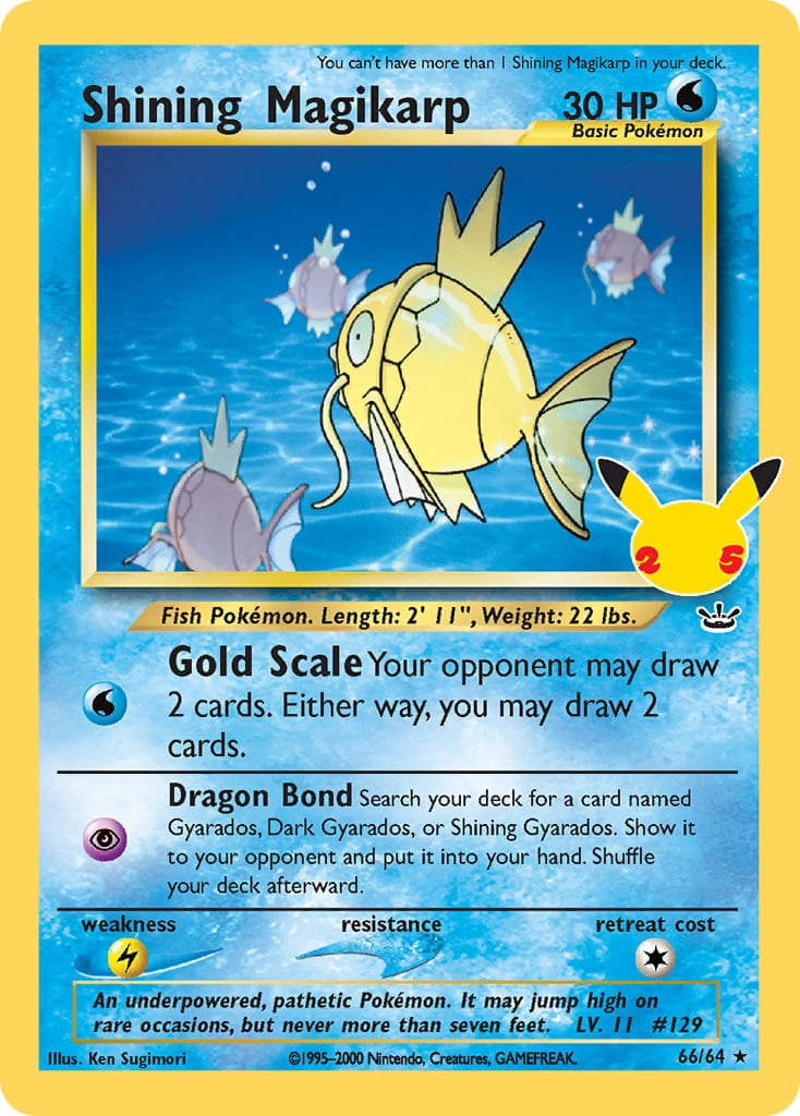 Shining Magikarp — Celebrations Classic Collection