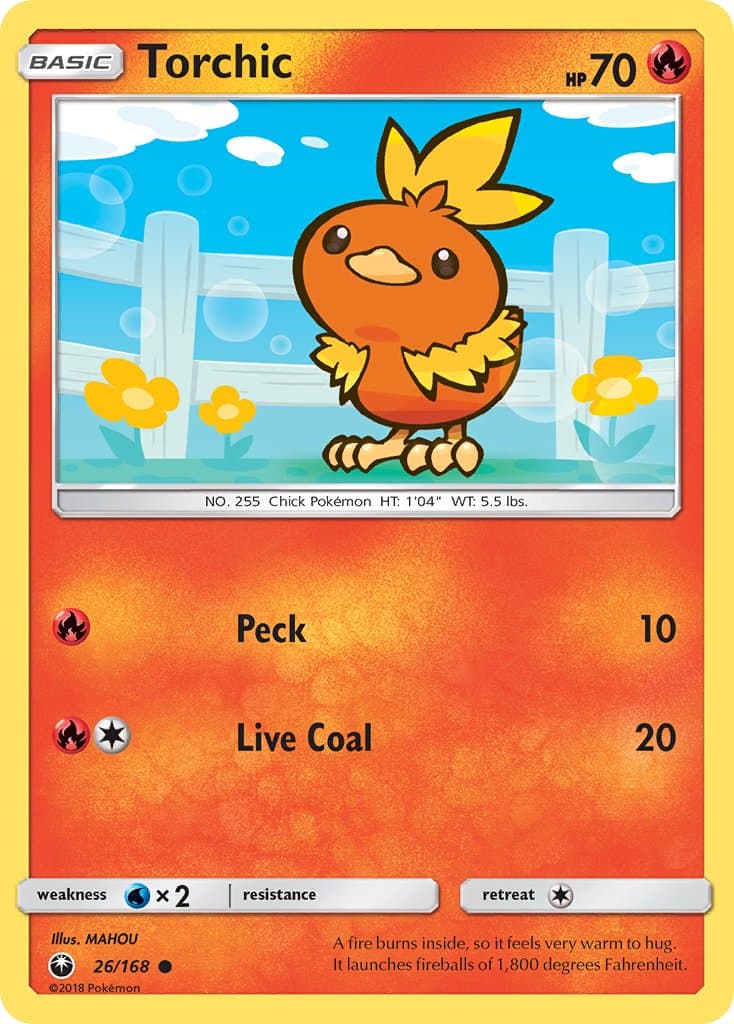 Torchic — Celestial Storm Pokémon card