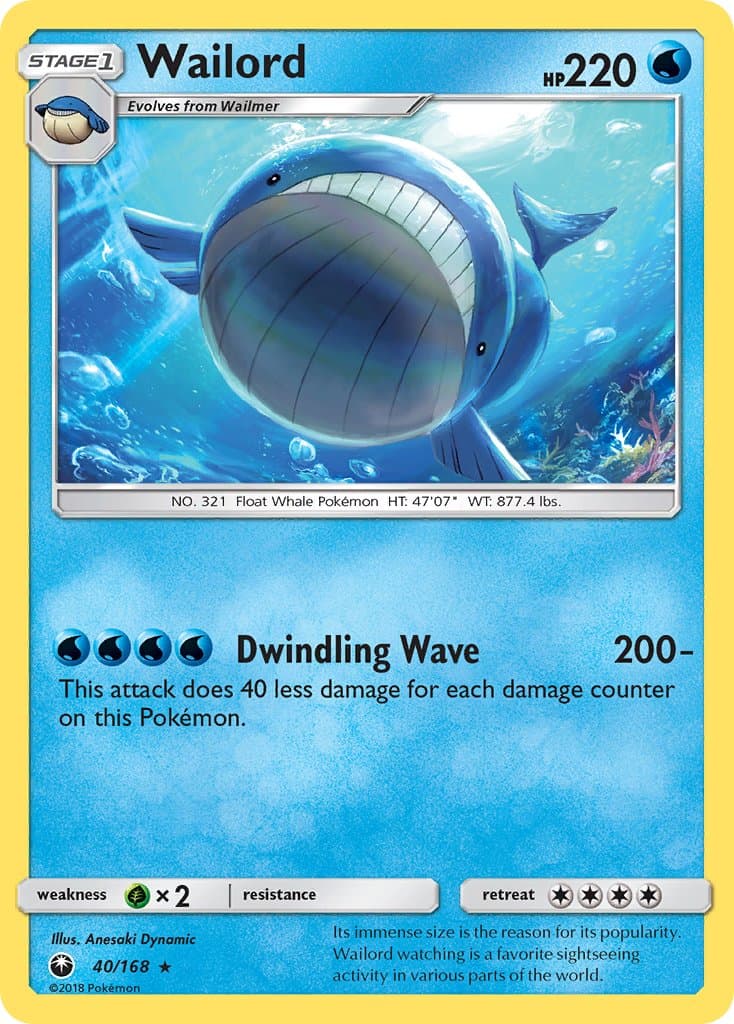 Wailord — Celestial Storm Pokémon card