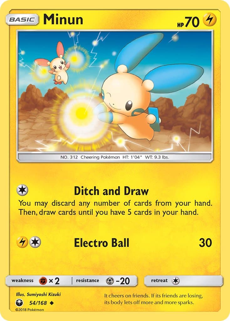 Minun — Celestial Storm Pokémon card