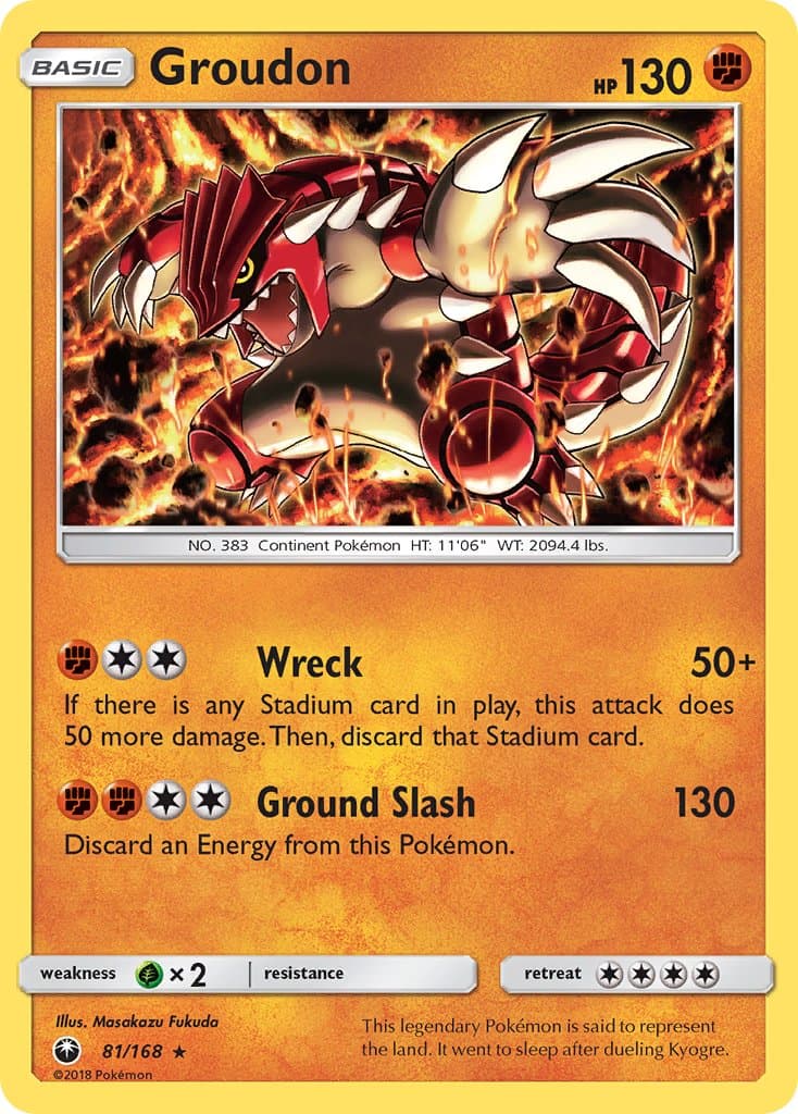Groudon — Celestial Storm