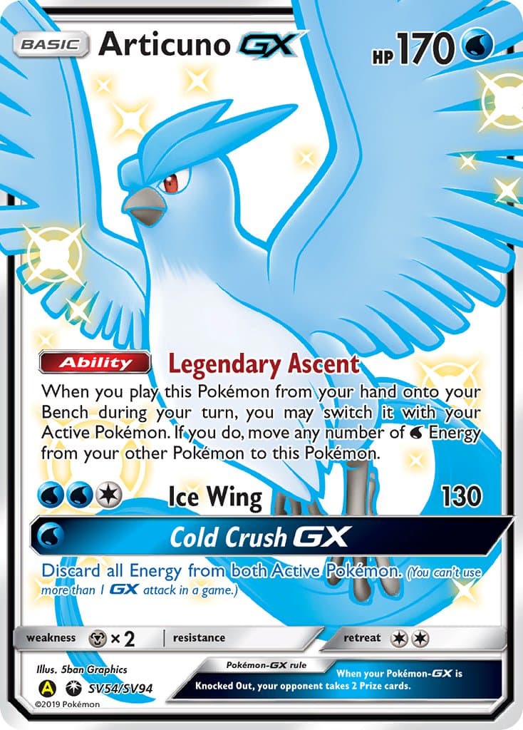 Articuno Gx Yaa 054ya — Celestial Storm Pokémon card
