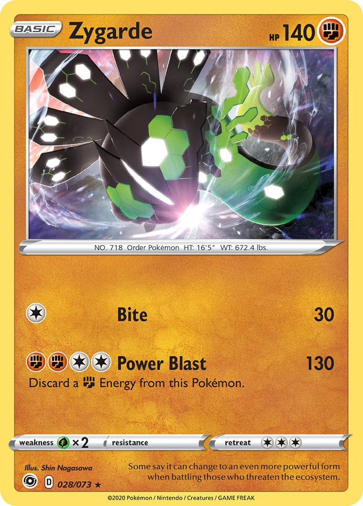 Zygarde — Champion's Path Pokémon card