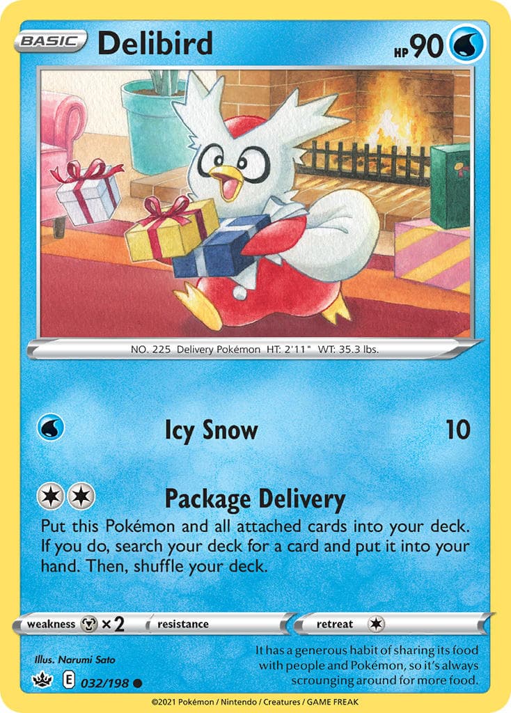 Delibird — Chilling Reign Pokémon card