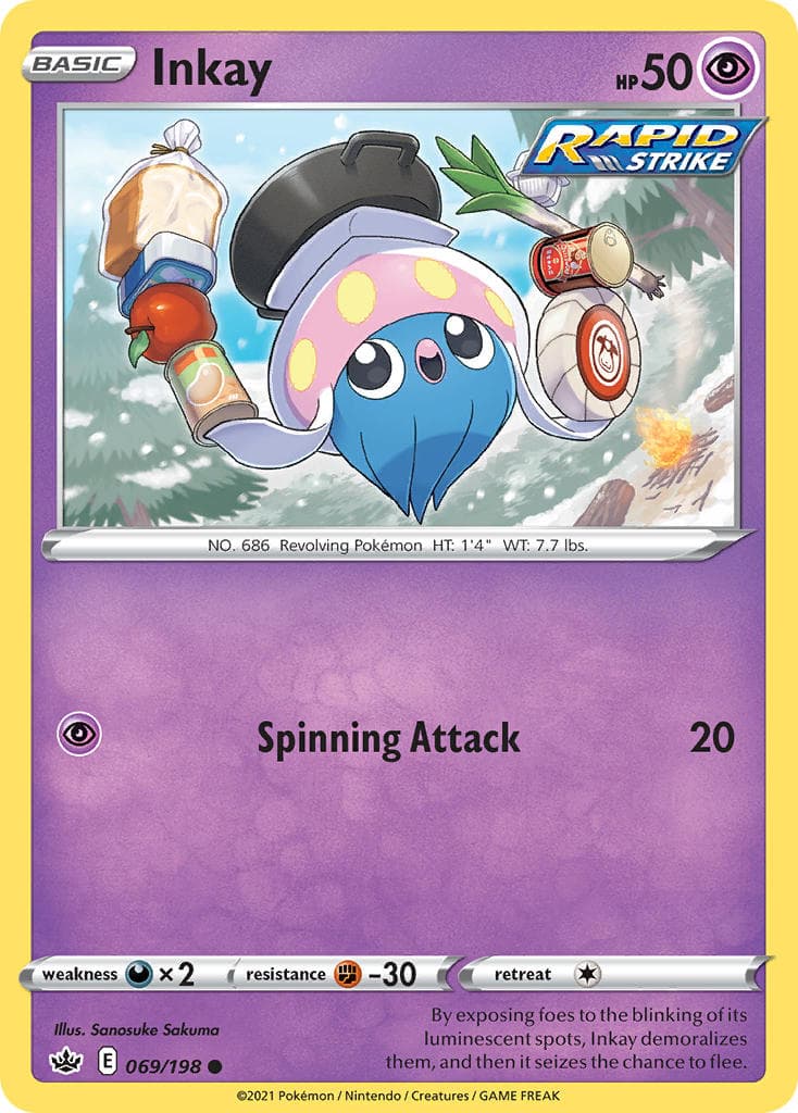 Inkay — Chilling Reign Pokémon card