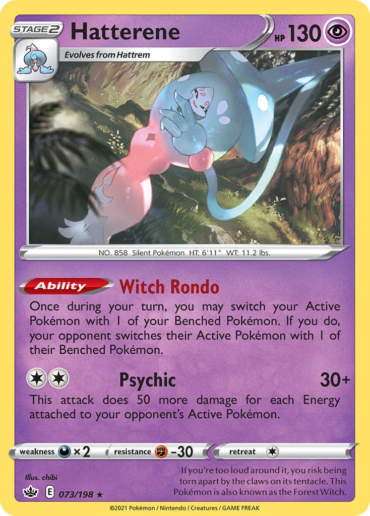 Hatterene — Chilling Reign Pokémon card