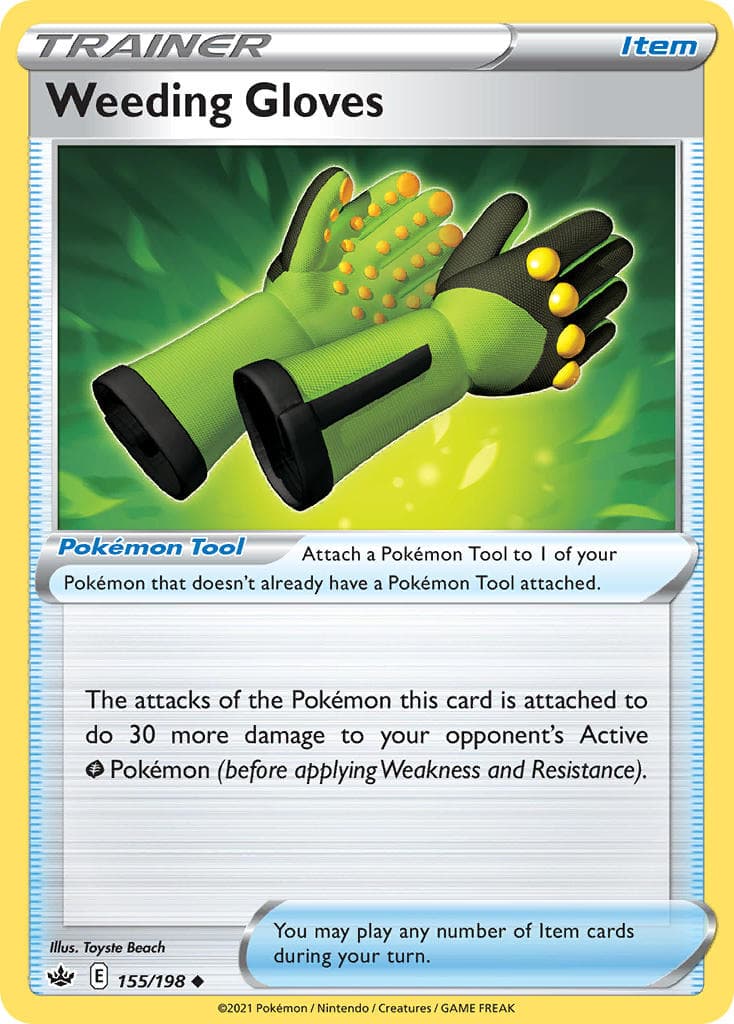 Weeding Gloves — Chilling Reign Pokémon card
