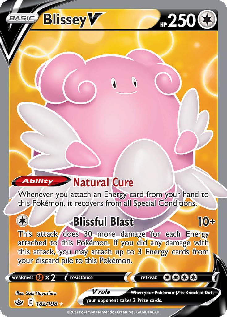 Blissey V — Chilling Reign Pokémon card